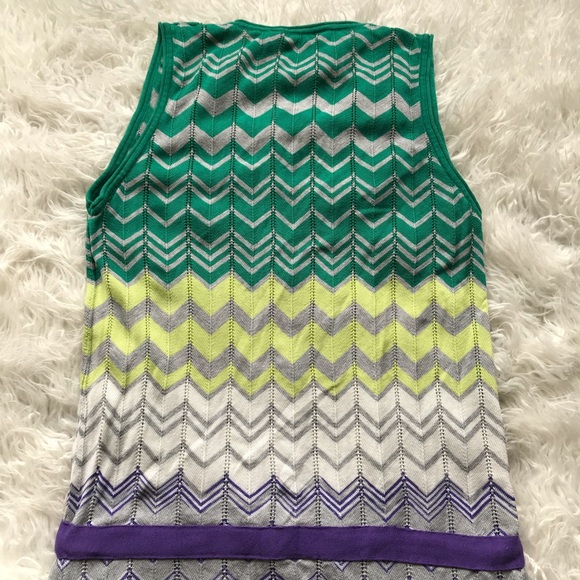 BCBGMAXAZRIA BRIGHT WISTERIA COMBO SWEATER DRESS - Picture 7 of 8